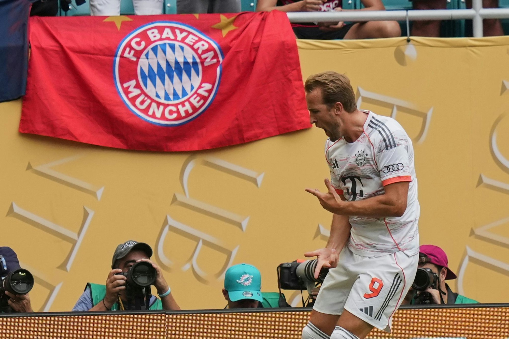 Harry Kane jubelt nach seinem ersten Tor.