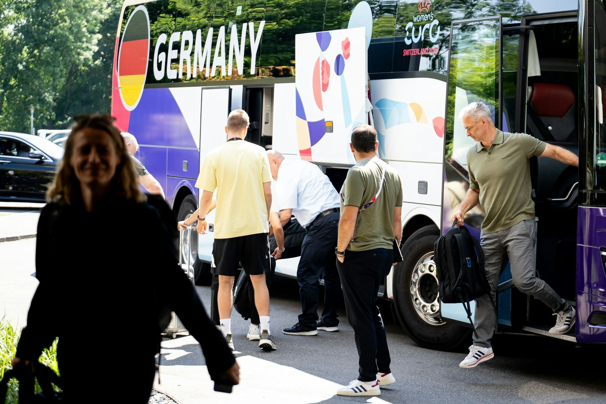 Ausstieg in Zürich: Bundestrainer Christian Wück will die deutschen Fußballerinnen zum EM-Titel führen.