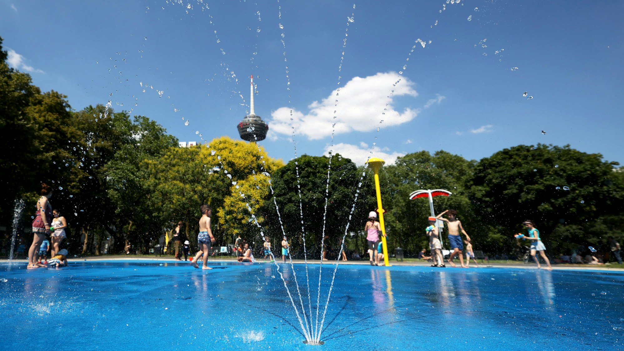 Wasserspielplatz im Grüngürtel