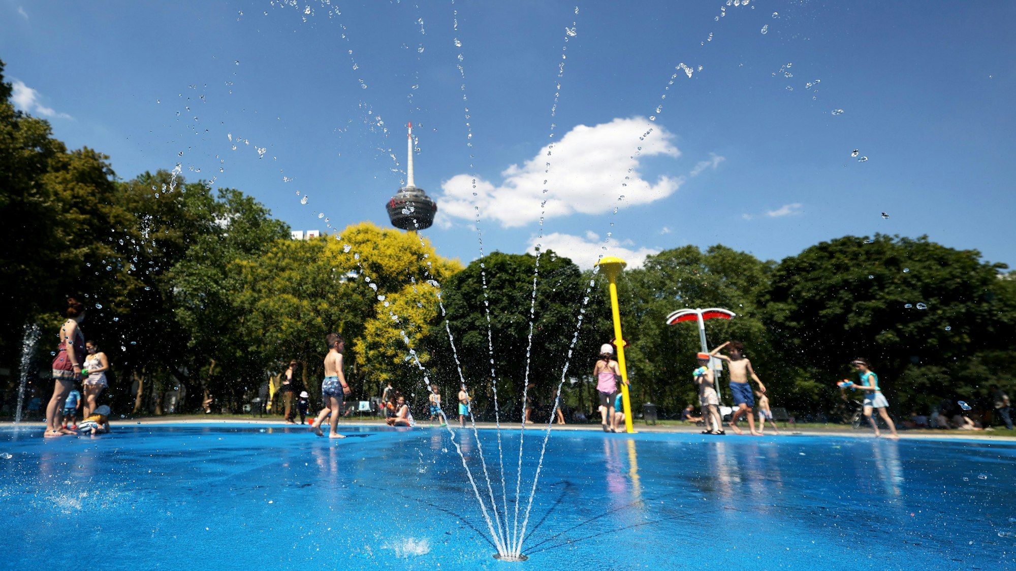 Wasserspielplatz im Grüngürtel