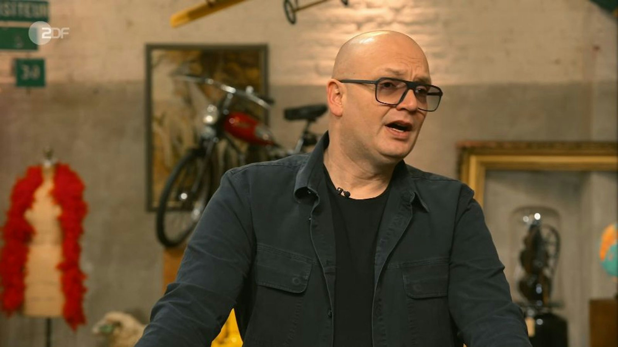 Der Experte stellte klar: „Wir haben hier einen Künstler. Aber es ist keine Künstlerarbeit dahinter.“ (Bild: ZDF)