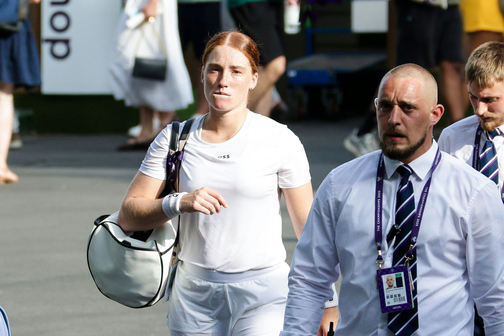 Ella Seidel musste in Wimbledon vorzeitig aufgeben.