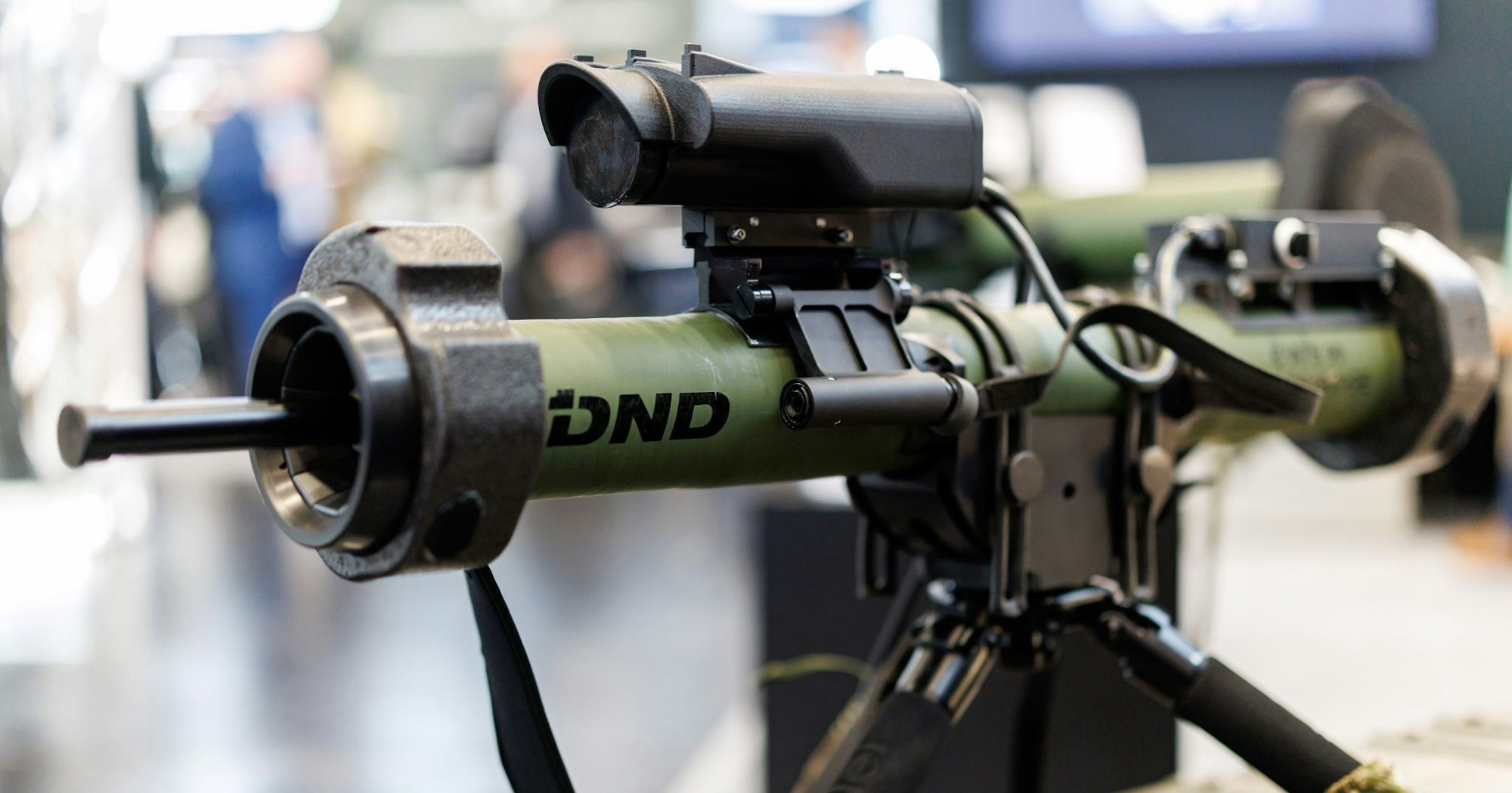 Eine Panzerfaust von DND bei der Nürnberger Messe für Sicherheitstechnologie, Enforce Tac.