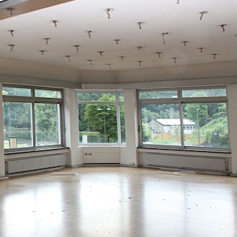 Der ehemalige Sitzungssaal im Rathaus in Blankenheim ist leergeräumt. Hier entstehen Eigentumswohnungen.