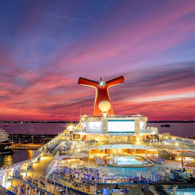 Blick auf das Deck von Disney Dream