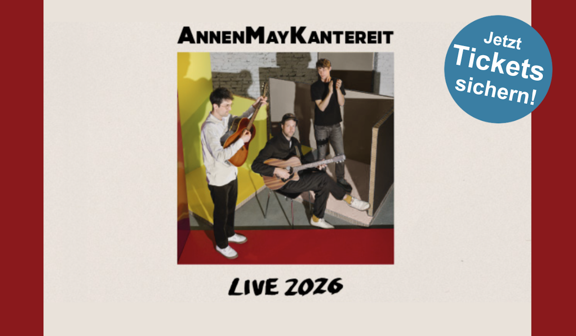 Das Bild zeigt die Kölner Band AnnenMayKantereit.