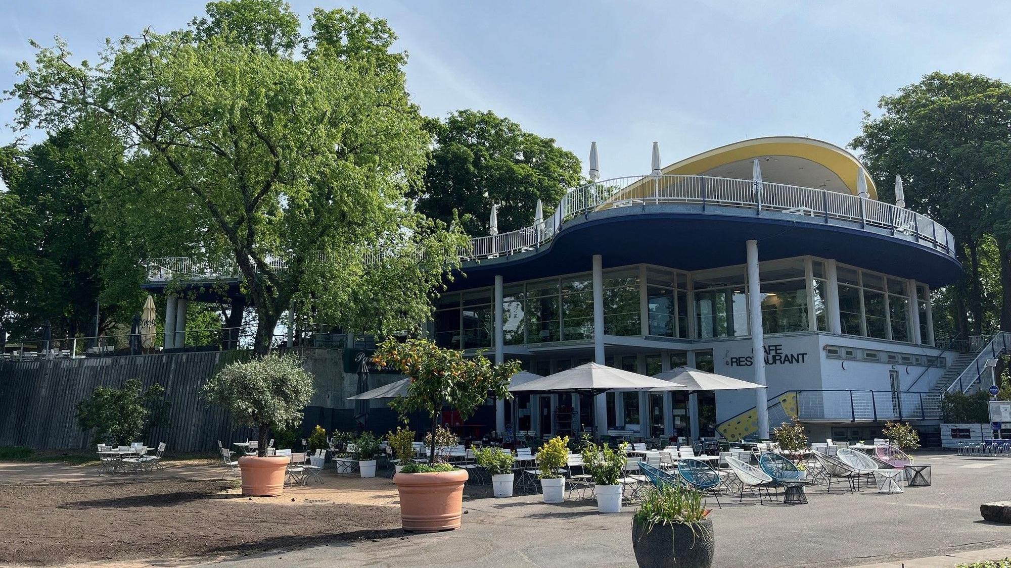 Das Rheinparkcafé.