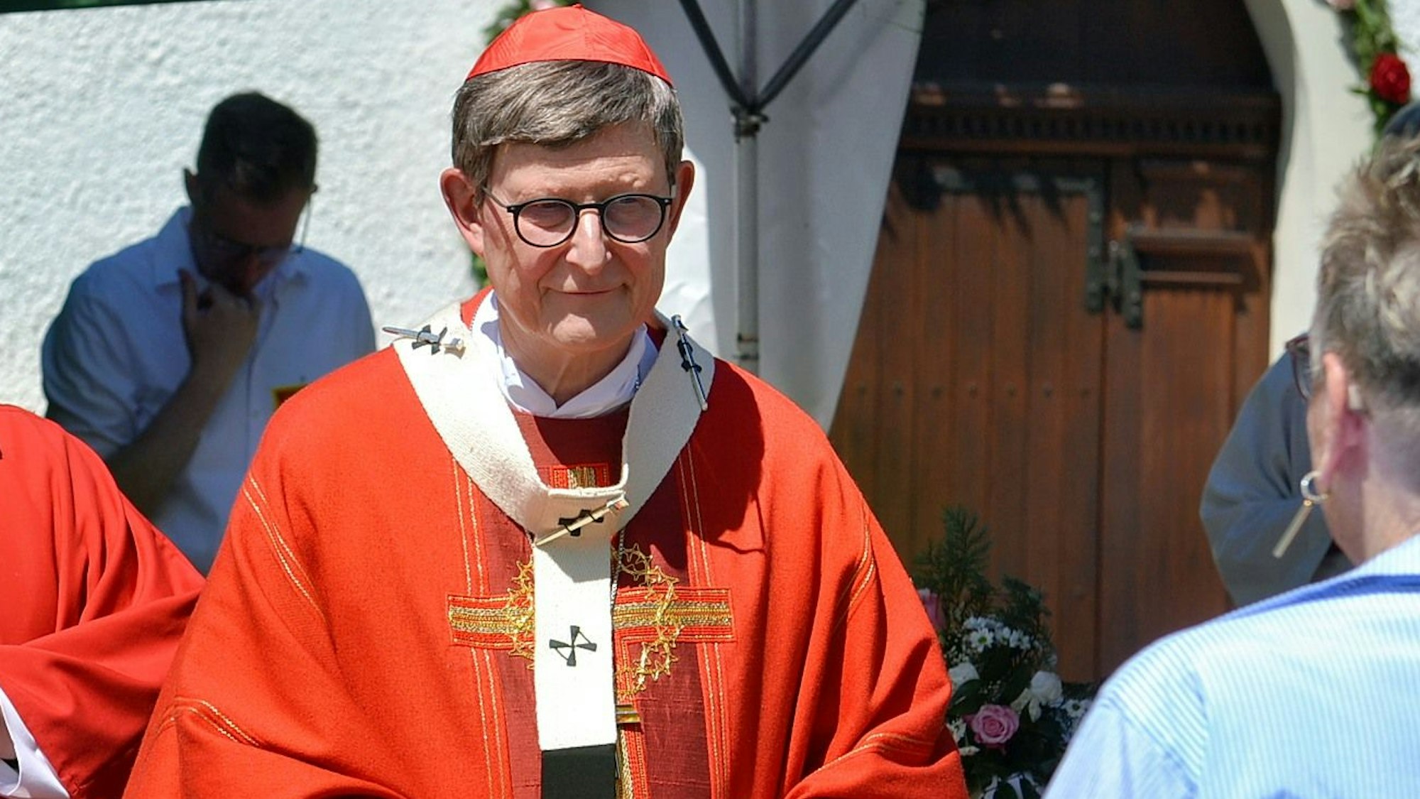 29.06.2025 Geleitet durch Kardinal Rainer Woelki feierten zahlreiche Besucher am Sonntag das 75-jährige Bestehen des Schönstattheiligtums Maria Rast. (links: Pfarrer Tobias Hopmann)