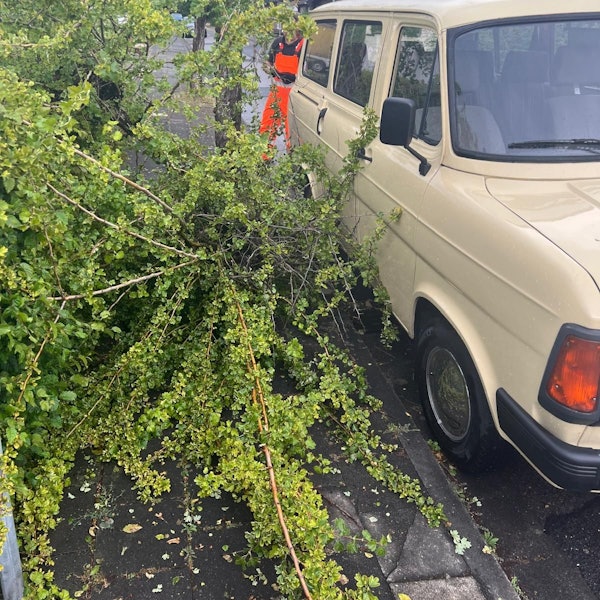 Zu 15 unwetterbedingten Einsätzen musste die Feuerwehr in Bergheim ausrücken.