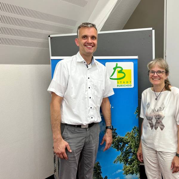 Marc Baack mit der ehemaligen Kämmerin Ulrike Detering