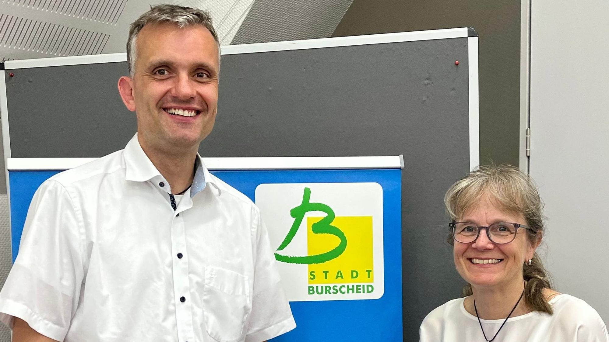 Marc Baack mit der ehemaligen Kämmerin Ulrike Detering