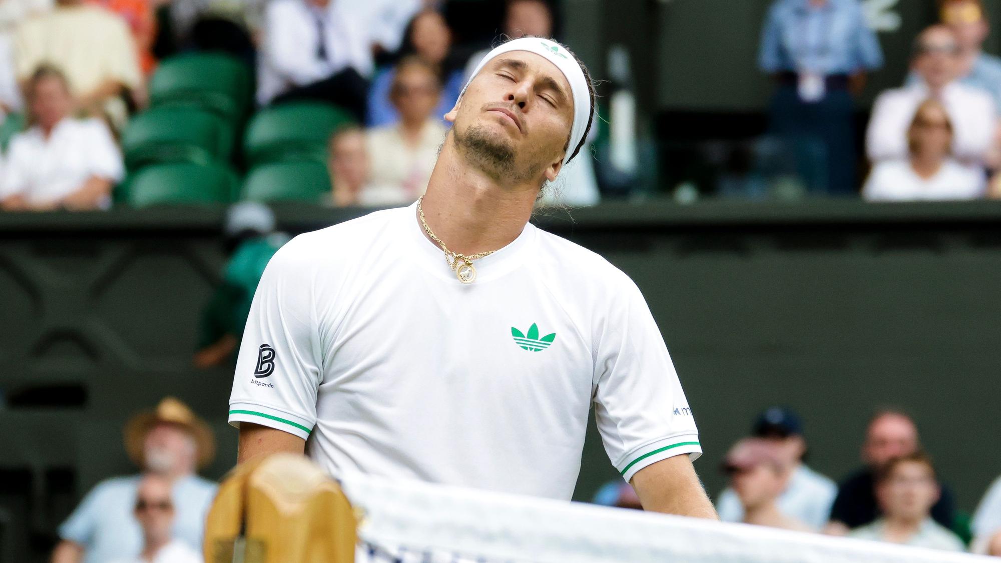 Alexander Zverev machte in Wimbledon früh den Abflug.