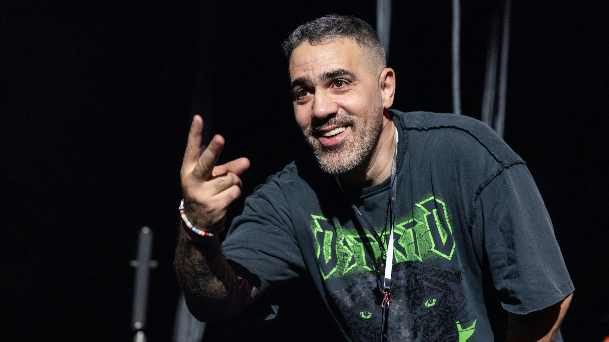 Aufnahme von Bushido, der während einem Konzert auf der Bühne steht. (Archivbild)