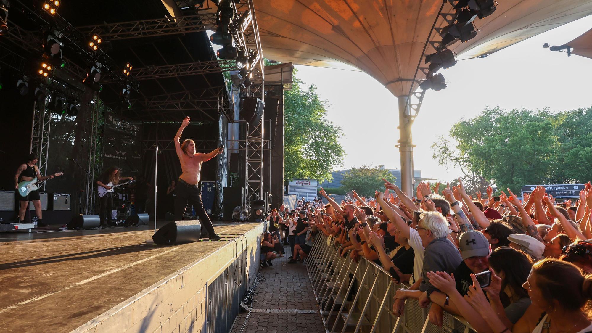 Konzert Iggy Pop im Juli 2025 im Kölner Tanzbrunnen.