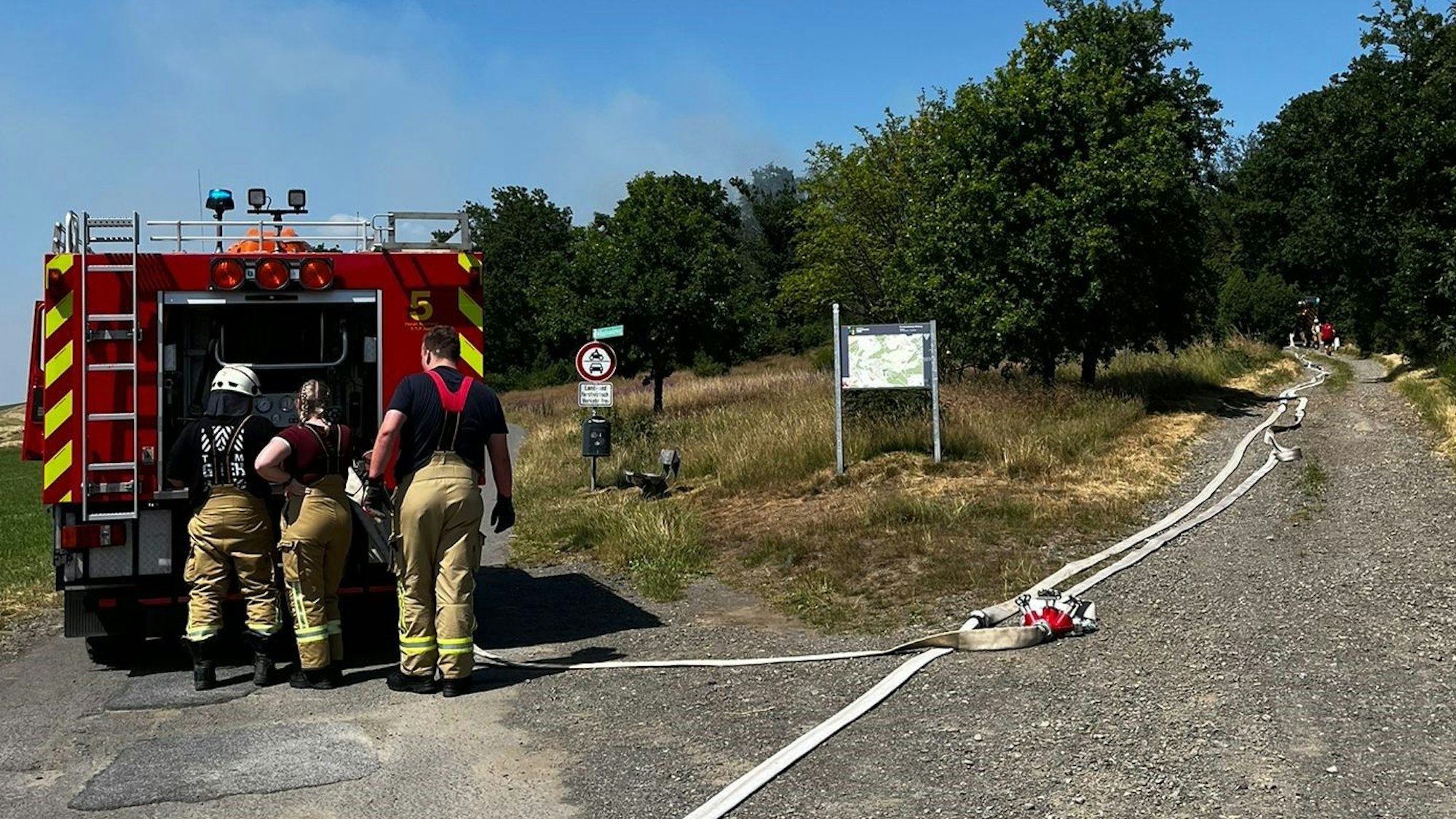 Eine Wasserversorgung wurde von Wildberg aus gelegt, zuvor wurde die Versorgung per Pendelverkehr sichergestellt.