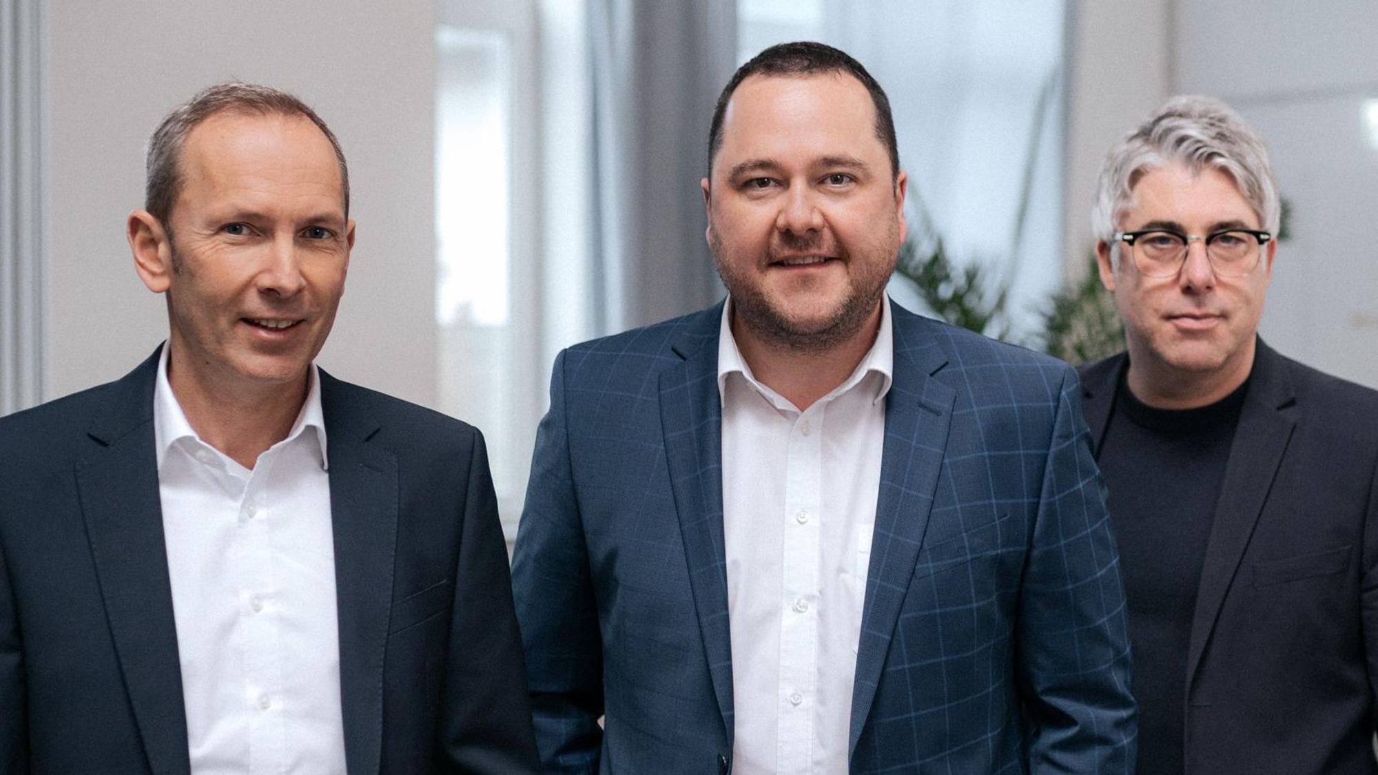 Markus Märtens mit seinen beiden Nachfolgern Benjamin Schulz und Christian Zöller