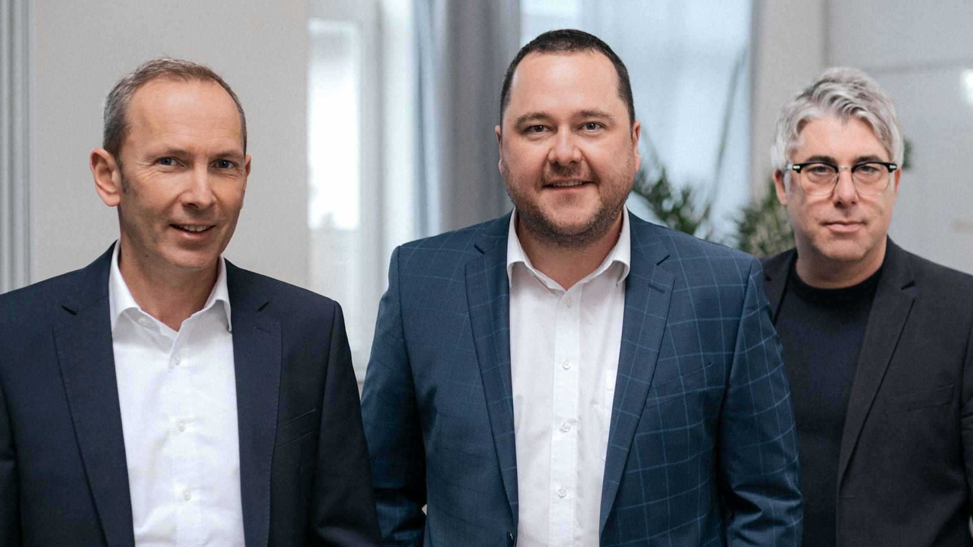 Markus Märtens mit seinen beiden Nachfolgern Benjamin Schulz und Christian Zöller