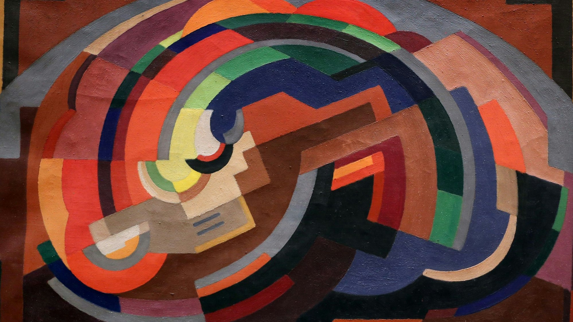 Ein abstraktes Bild mit vielen Farben.