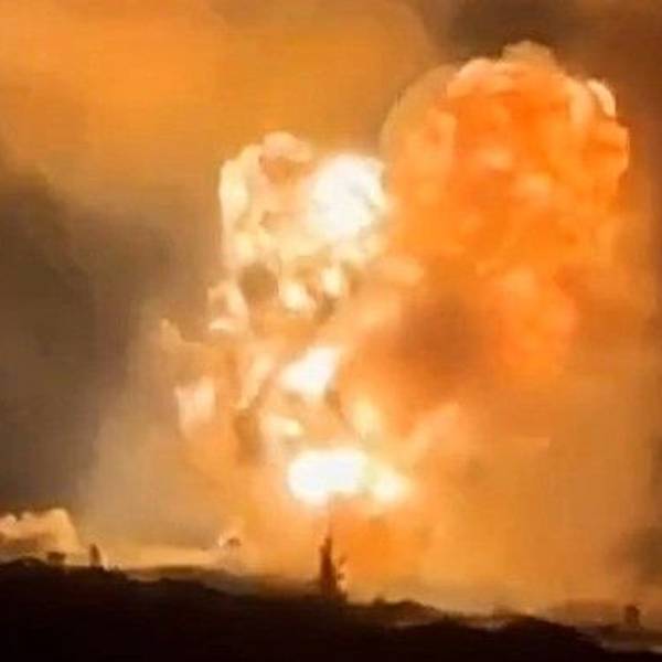Explosion eines Munitionsdepots nahe Donezk, Juli 2025