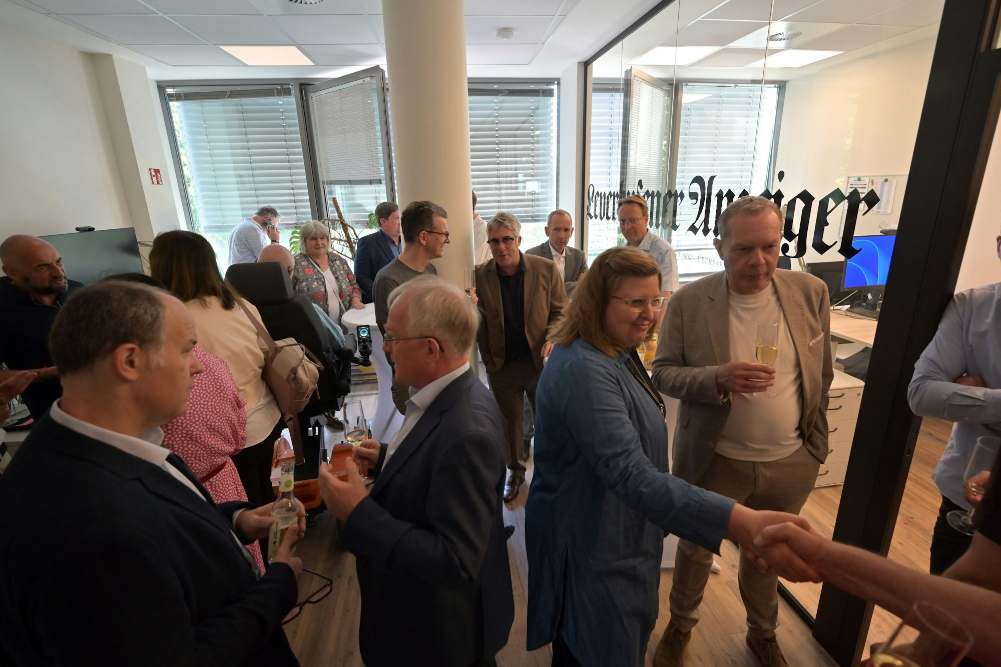Einweihungsfeier in den neuen Redaktionsräumen „Leverkusener Anzeiger“ im Gesundheitshaus in Wiesdorf