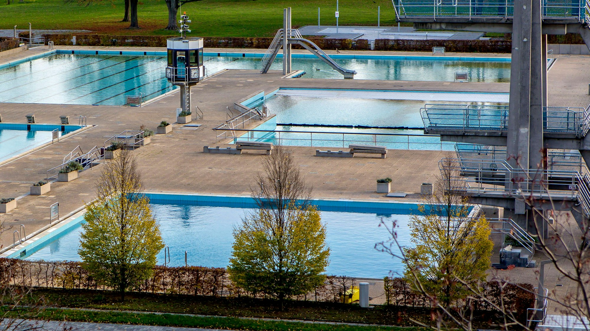Das Freibad Römerbad im Bonner Stadtteil Bonn-Castell.