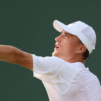 Belgian Raphael Collignon pictured in action at a tennis game against Croatian Cilic, in the first round of the men s singles at the 2025 Wimbledon grand slam tournament, Tuesday 01 July 2025 at the All England Tennis Club, in South-West London, Britain. BENOITxDOPPAGNE PUBLICATIONxNOTxINxBELxFRAxNEDxLUX x128221340x