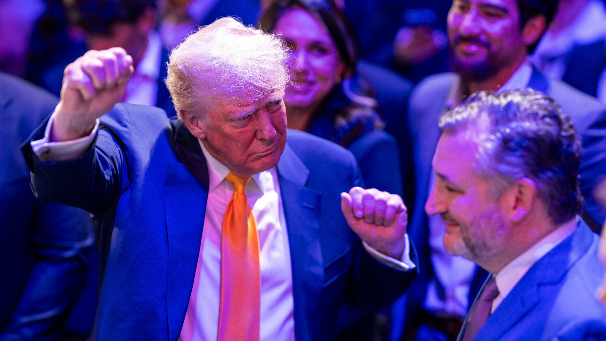 U.S President Donald Trump lässt sich häufiger bei UFC-Kämpfen blicken.