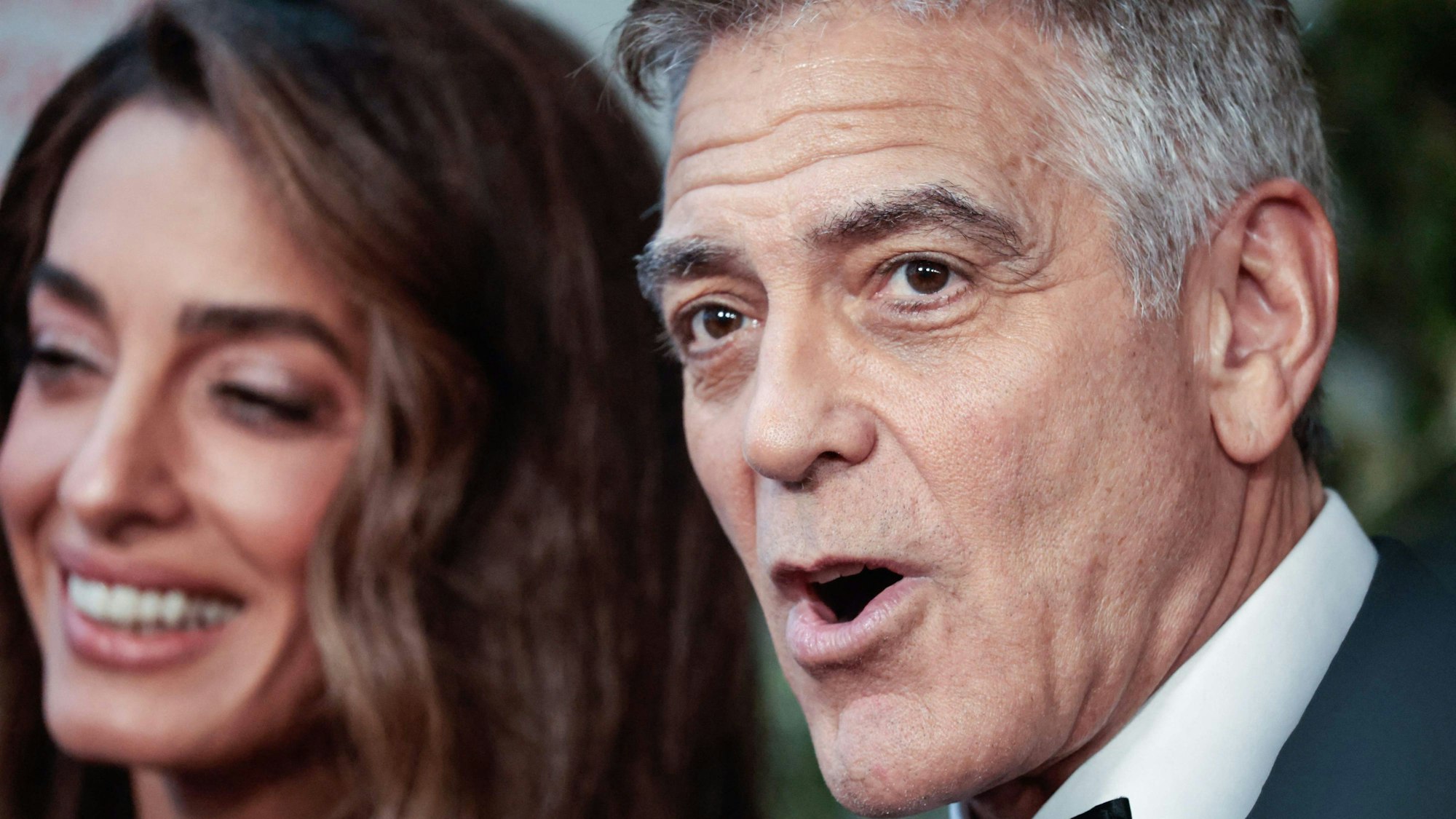 US actor George Clooney and his wife Lebanese-British barrister Amal Clooney attend the 78th Tony Awards at Radio City Music Hall in New York on June 8, 2025. (Photo by kena betancur / AFP)