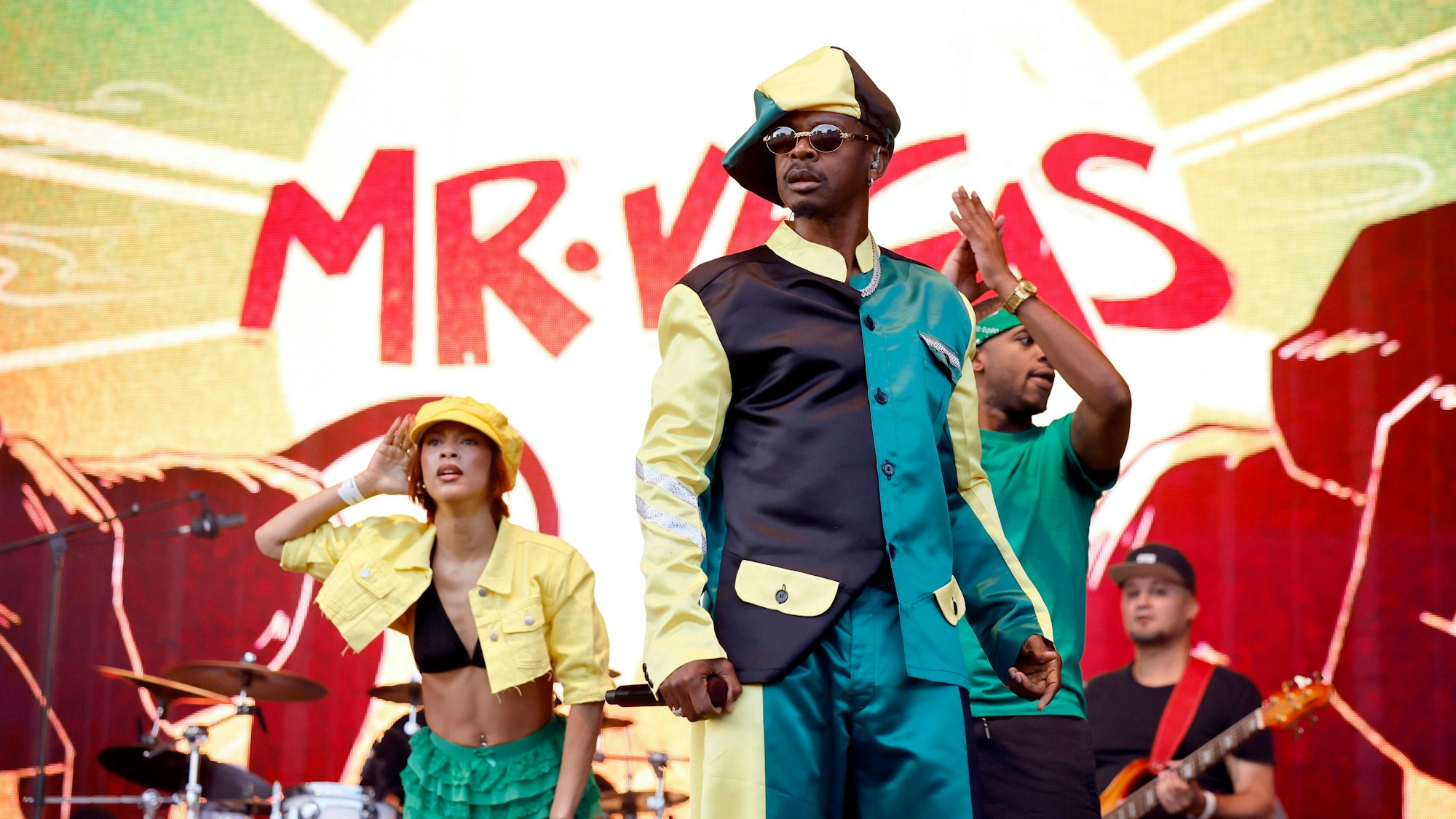 Sänger Mr. Vegas auf der Green Stage beim Summerjam Festival 2025 am Fühlinger See.