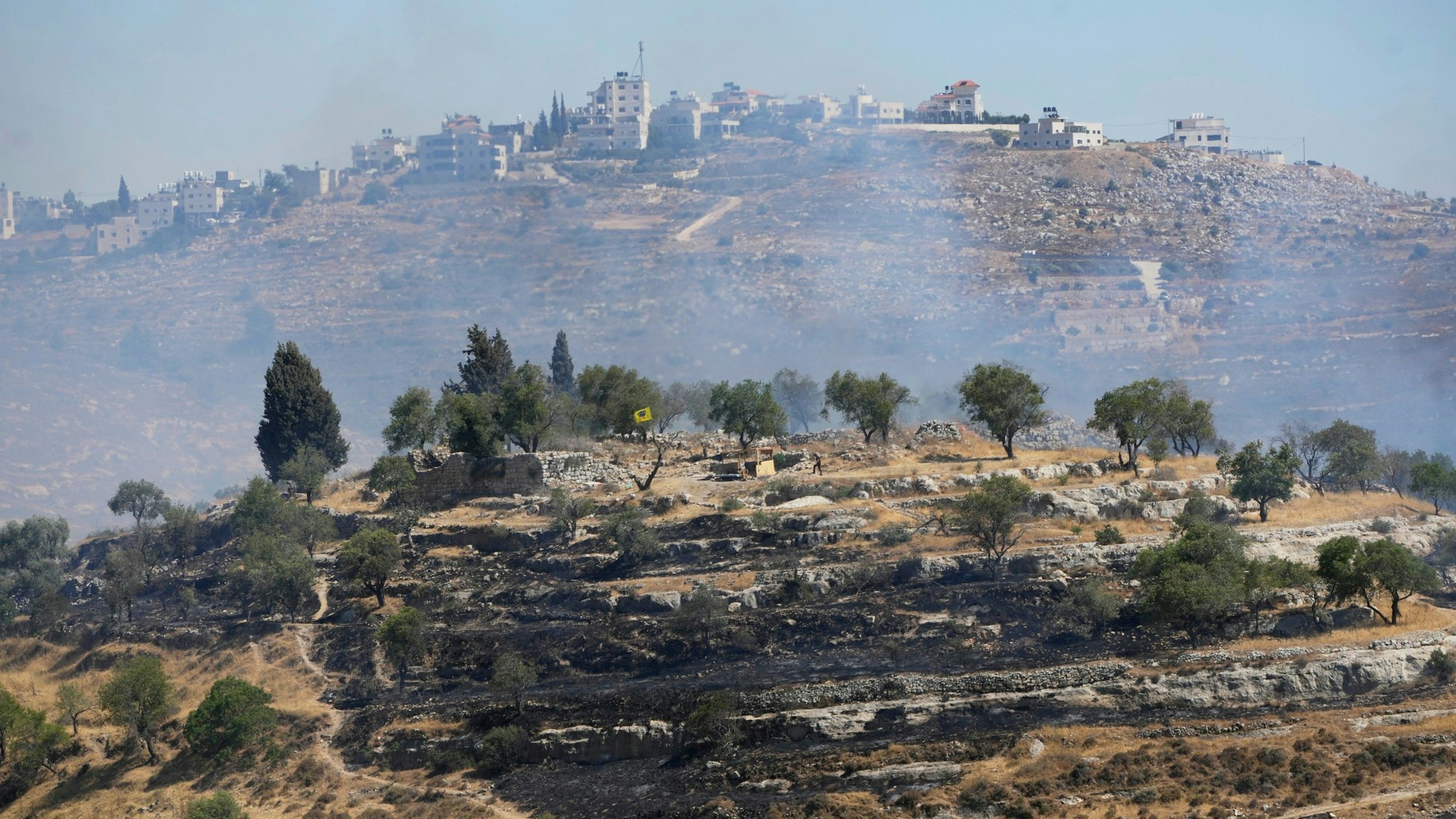 Die Westjordanlanddörfern Sinjil und al-Mazra'a ash-Sharqiya in Sinjil liegen nördlich von Ramallah.