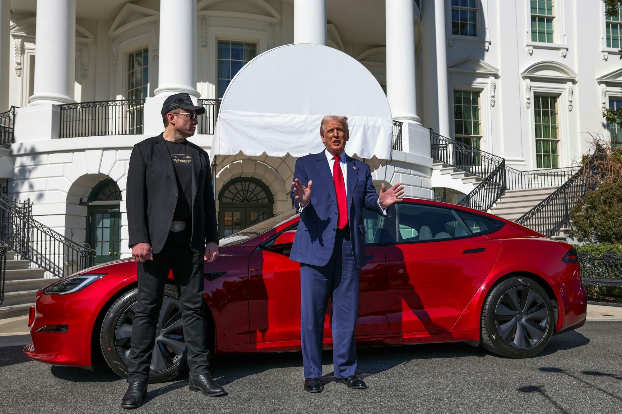 Trump machte sogar Werbung für den Tesla-Chef.