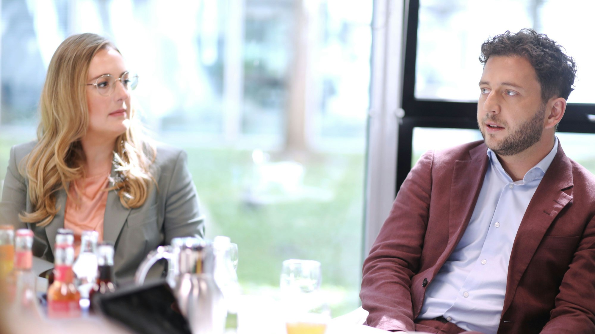 Katharina Dröge und Felix Banaszak von Bündnis 90/Die Grünen zu Gast in der Redaktion des „Kölner Stadt-Anzeiger“