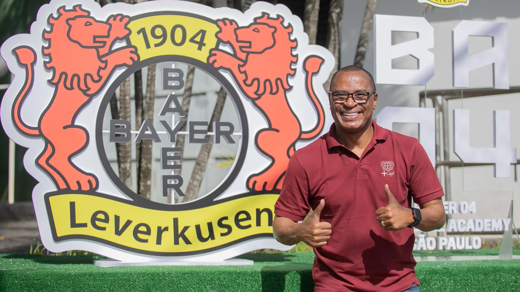 Paulo Sergio bei der Eröffnung der Fußballakademie von Bayer 04 Leverkusen in Sao Paulo.