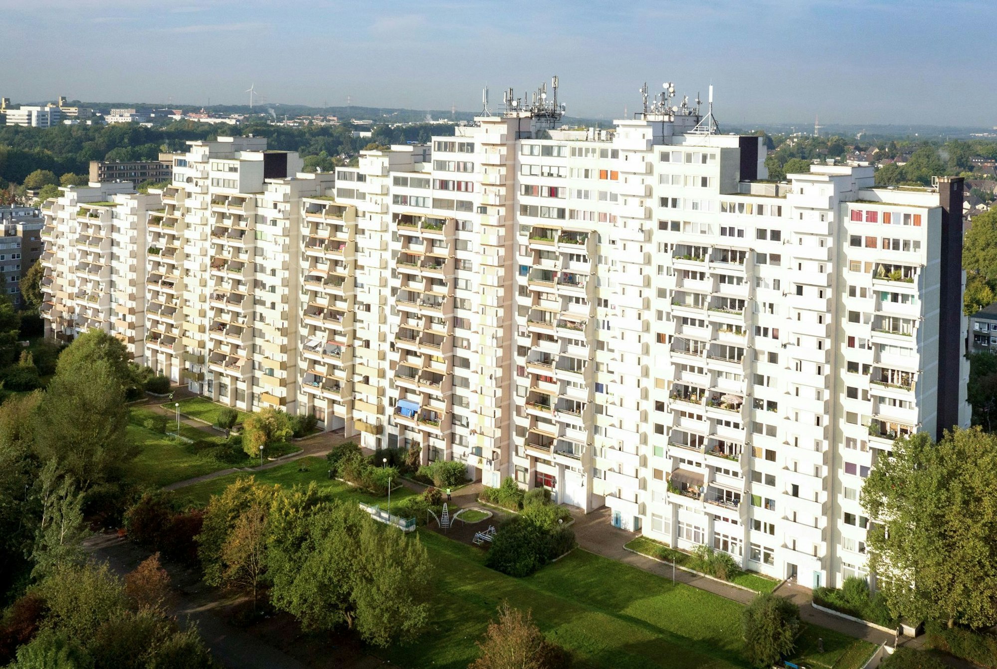 Vor dem Oberverwaltungsgericht in Münster ging es um den Wohnkomplex Hannibal II in Dortmund. (Archivbild)