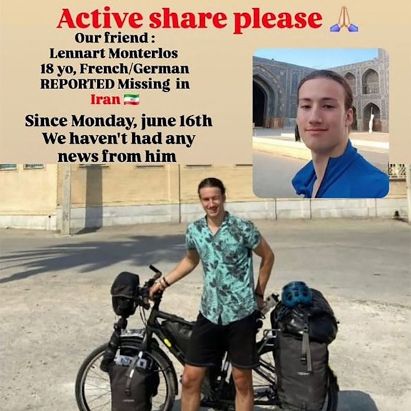 Screenshot vom Instagram-Aacount von Paula Ralph @thelongridec2c.2, die die Suche nach Lennart Monterlos geteilt hat.