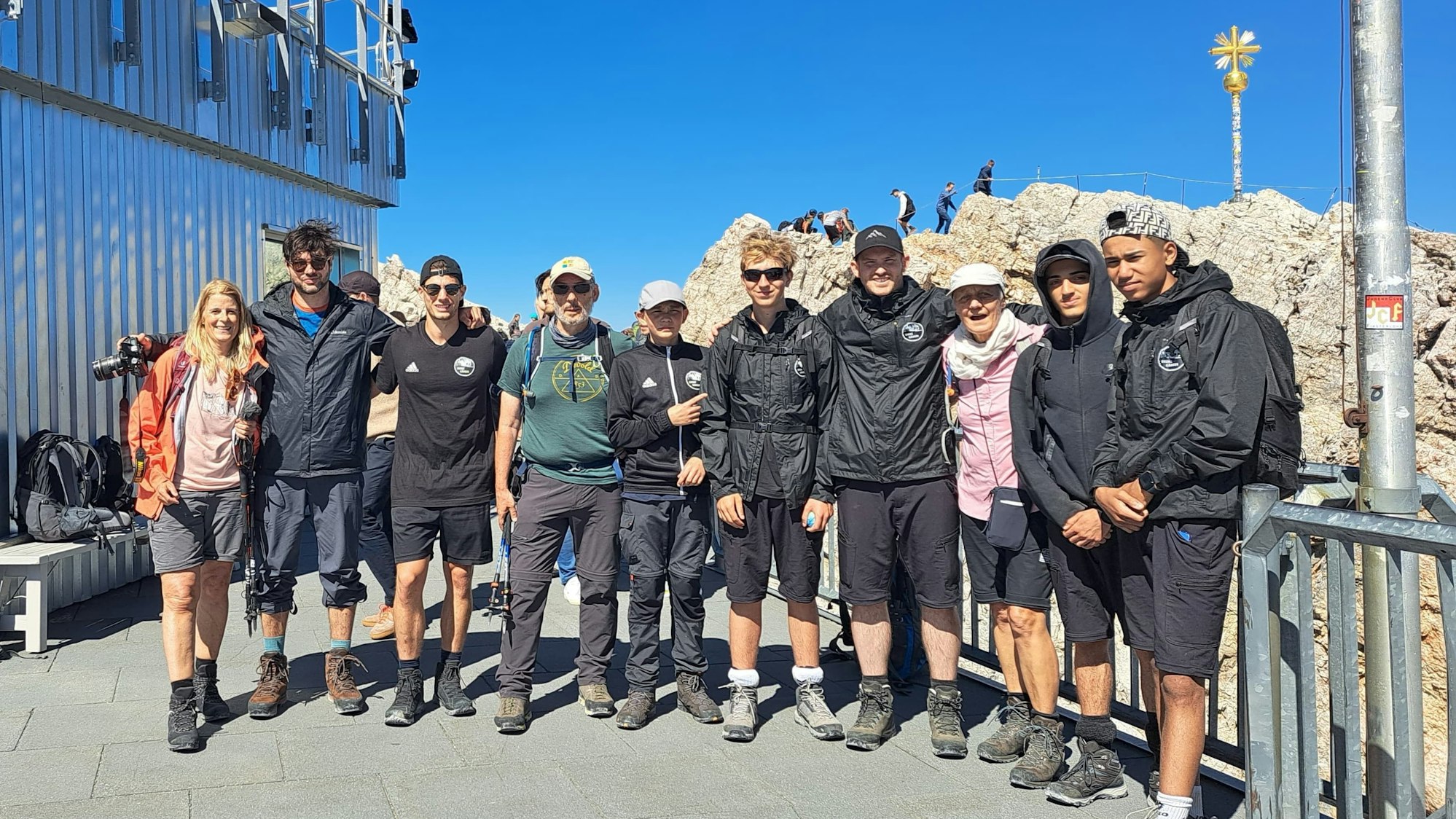 Ziel erreicht: der Gipfel der Zugspitze.