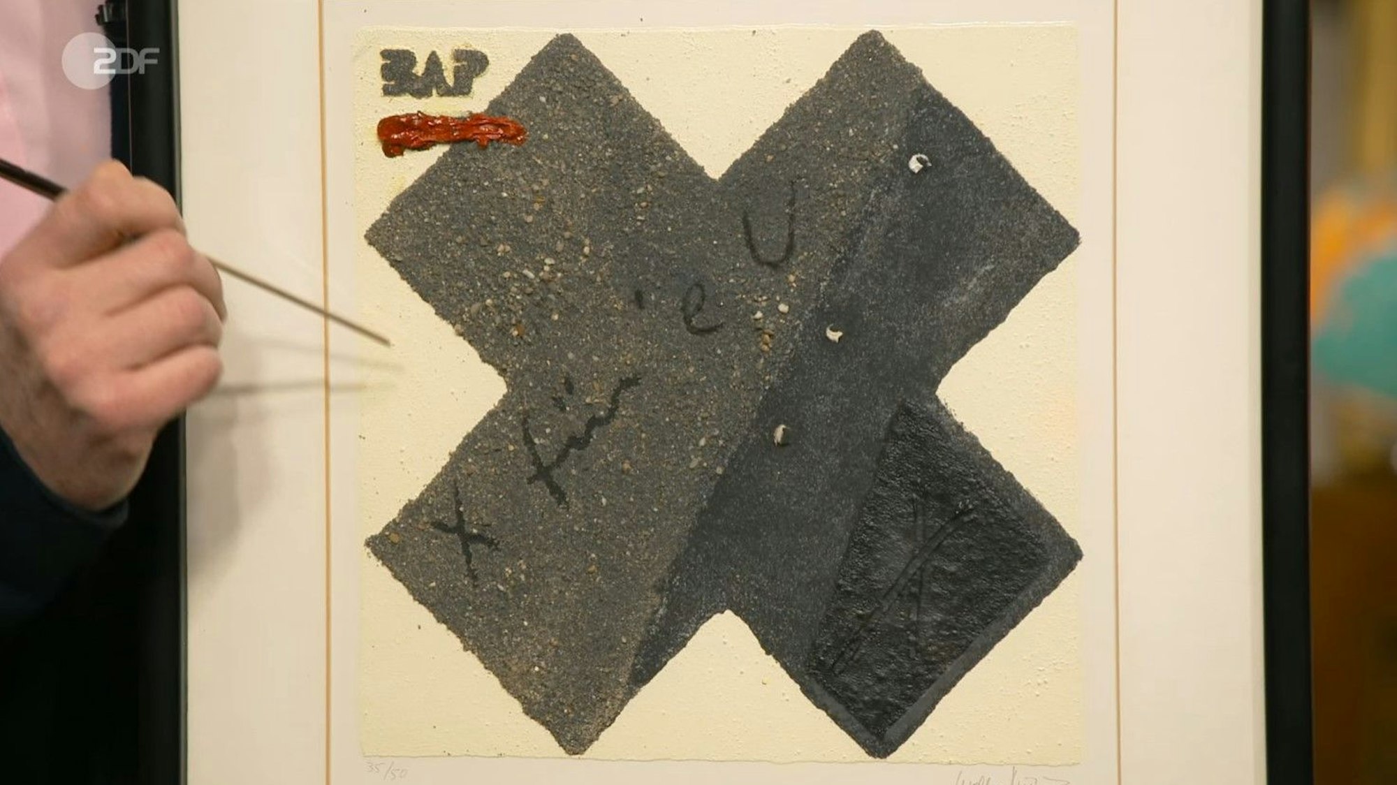 Es handelte sich um eine Serien-Grafik in limitierter Auflage von Wolfgang Niedecken.