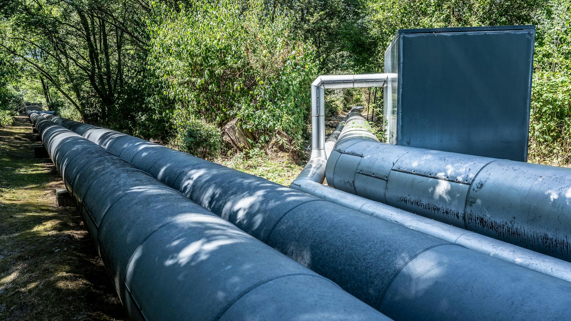 Fernwärmeleitung bei Merkenich