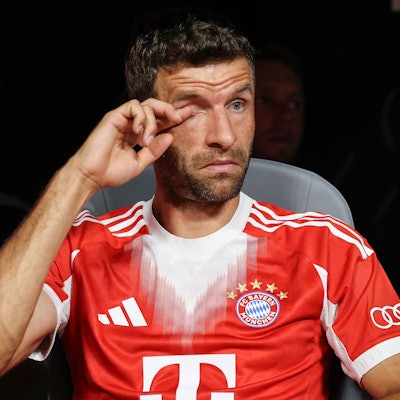 Thomas Müller beim Klub-WM-Viertelfinale gegen PSG am 05. Juli 2024. Eines seiner letzten Einsätze im Bayern-Trikot.