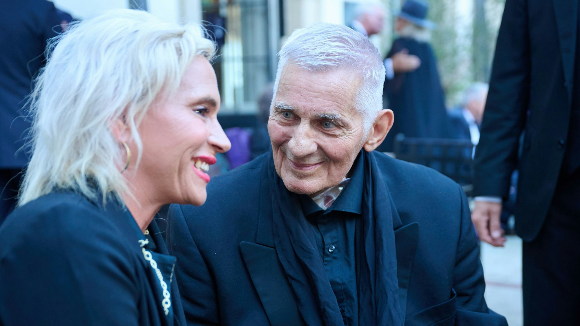 Heinz Hoenig mit seiner Frau Annika (l.).