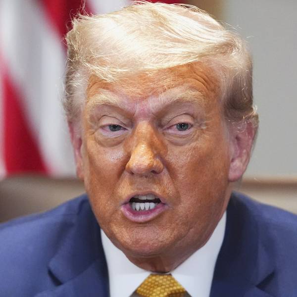 US-Präsident Donald Trump spricht während einer Kabinettssitzung im Weißen Haus.