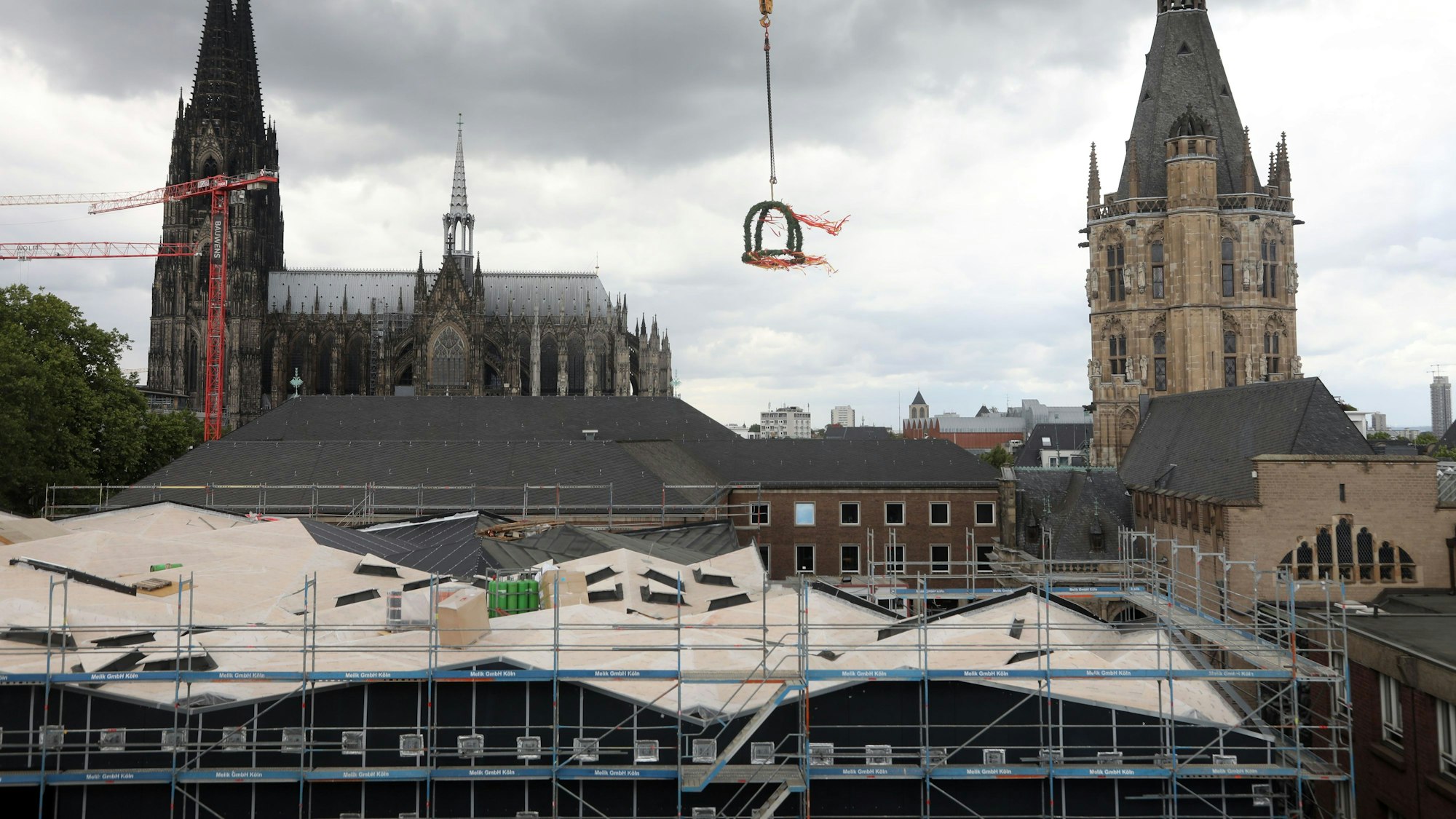 Die MiQua-Baustelle.