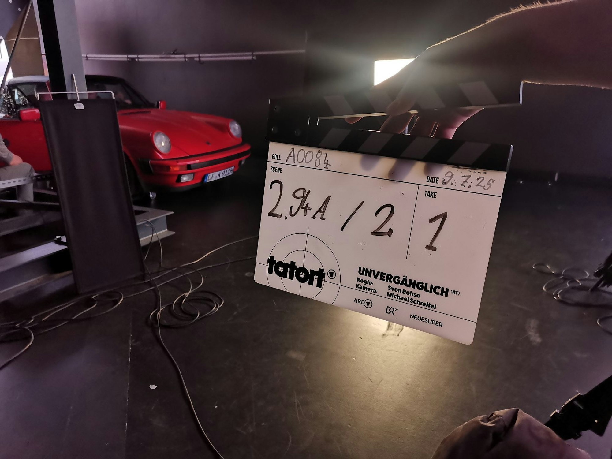 Leitmayrs roter Porsche kehrt zum Abschied zurück.