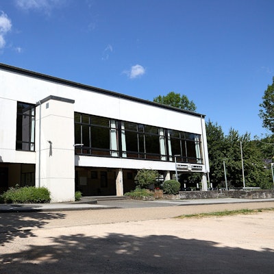 Die Grenzlandhalle in Hellenthal.
