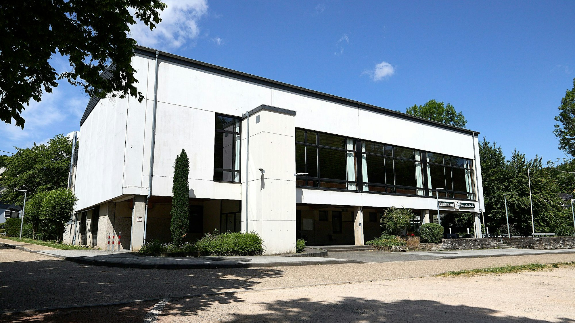 Die Grenzlandhalle in Hellenthal.