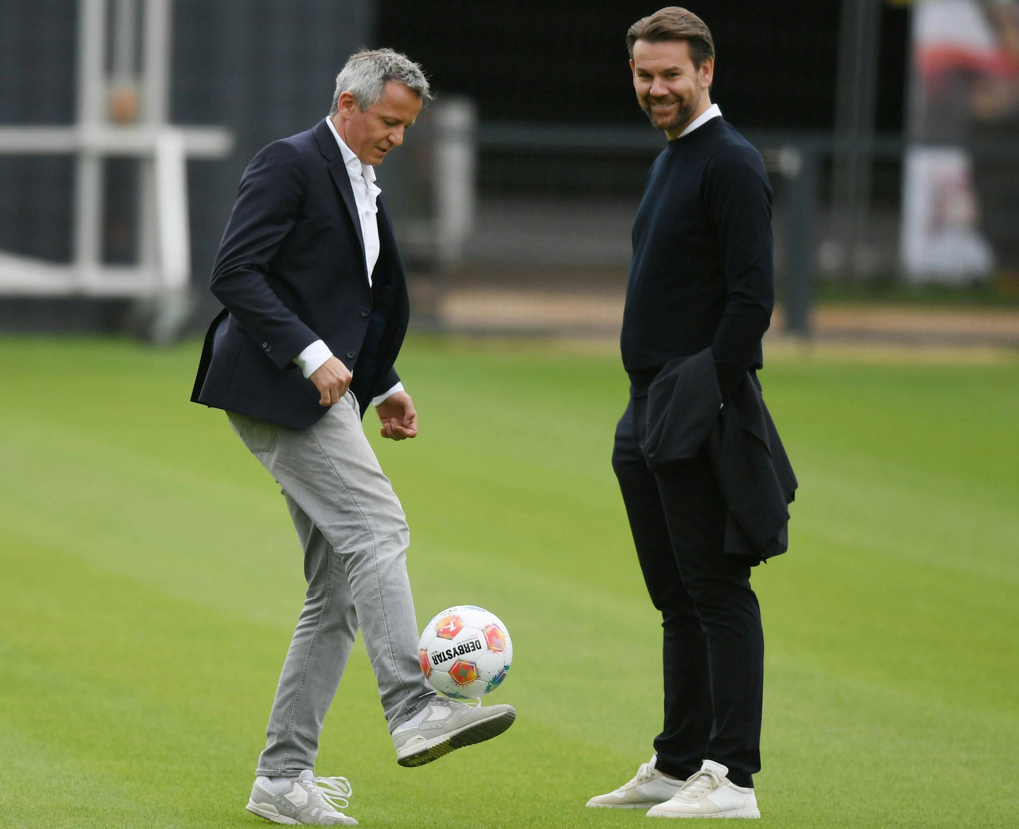 Philipp Türoff, einst Leistungssportler als Tennisspieler, und Ex-FC-Keeper Thomas Kessler.