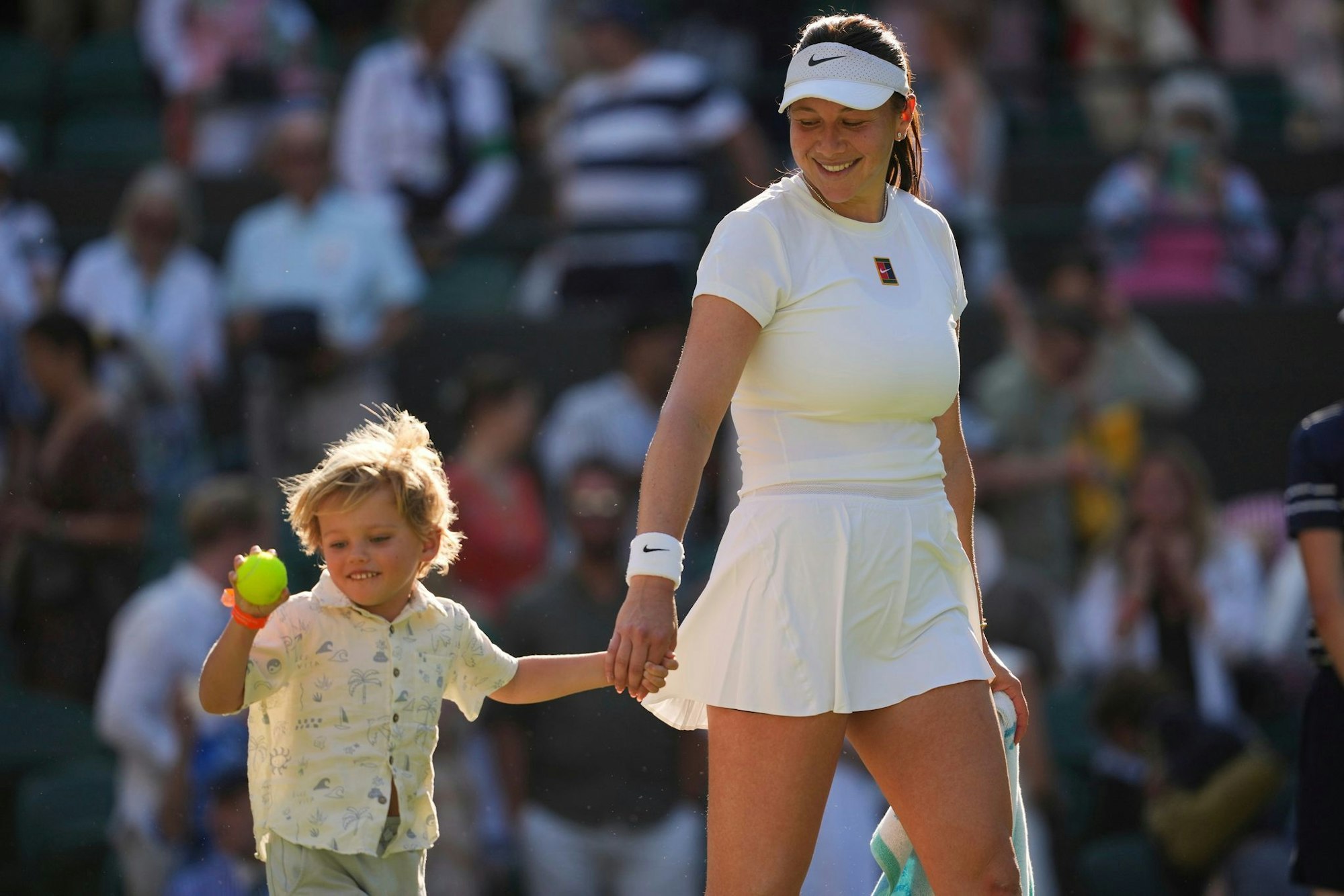 Amanda Anisimova ist zurück auf der Profitour - und freut sich mit ihrem Neffen über den Erfolg in Wimbledon.