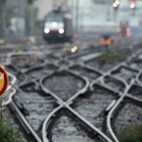 Das Foto zeigt Schienen