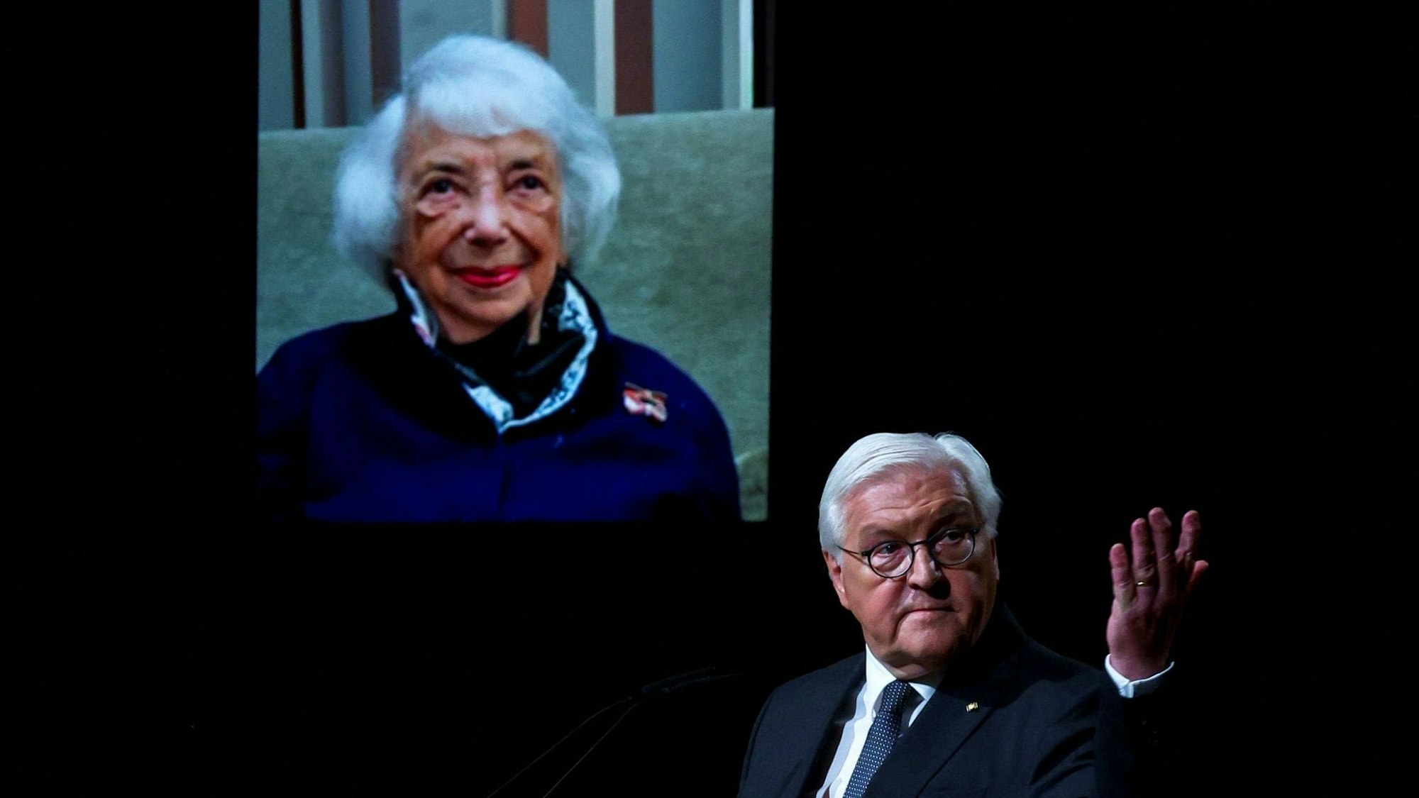 Bundespräsident Steinmeier würdigte Margot Friedländer mit sehr persönlichen Worten. ///