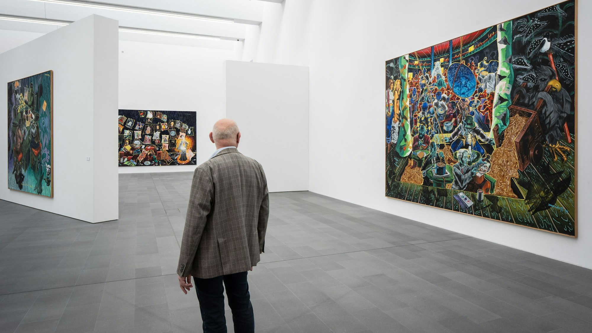 Ausstellung von Jörg Immendorff in der Küppersmühle in Duisburg. (Archivbild)